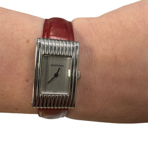 Boucheron Reflet Dame Montre Acier Cuir 2000