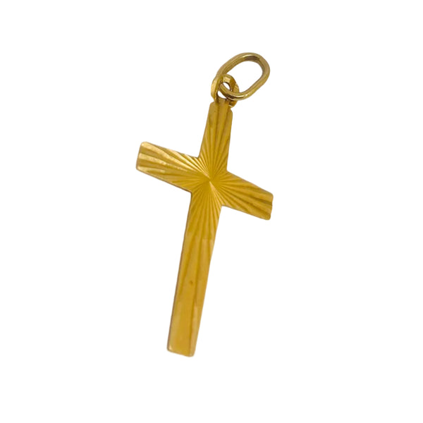 Pendentif Croix Or Jaune 750/1000 18 Carat