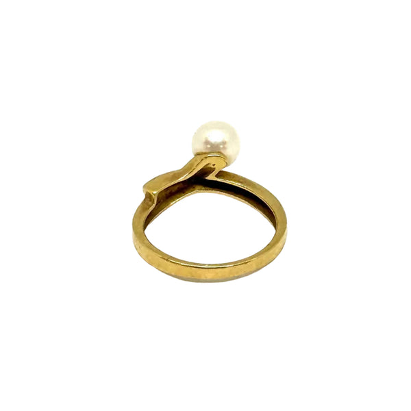 Superbe bague en or Jaune 18k avec 4 diamants