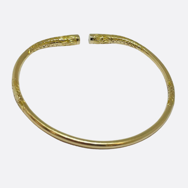 Jonc en Or Jaune 18k  - 19.98 G