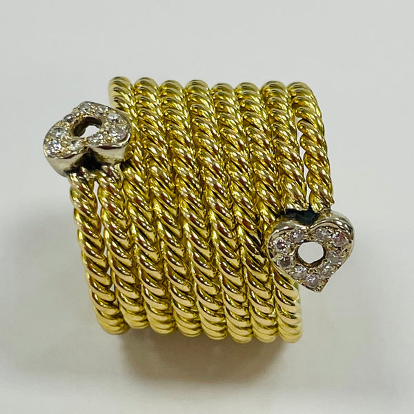 Bague en or jaune 18K - 19 Grs - Taille 54/55