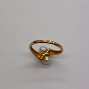 Bague en or jaune 18K Taille-52.5