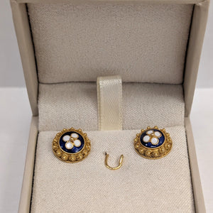 Boucles d'oreilles en or jaune 20K 2.47 Grs