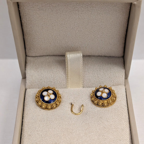 Boucles d'oreilles en or jaune 20K 2.47 Grs