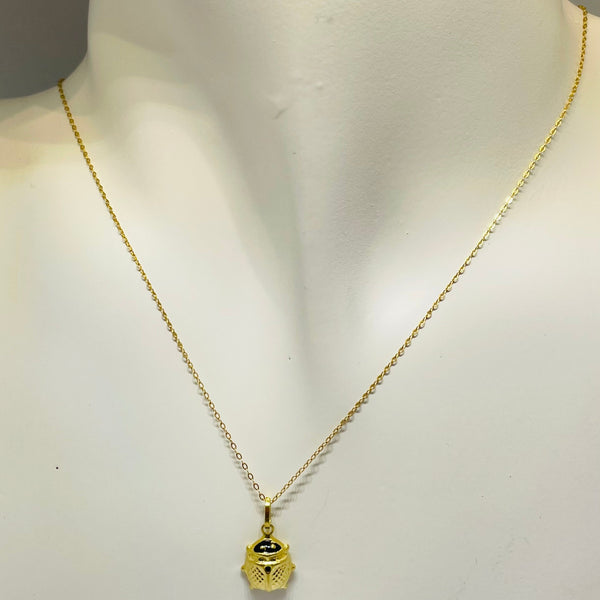Pendentif Coccinelle en Or Jaune 18K - 0.51 Grs