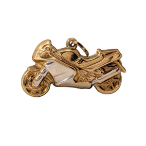 Pendentif Moto en Or Jaune 18k - 1.5 G