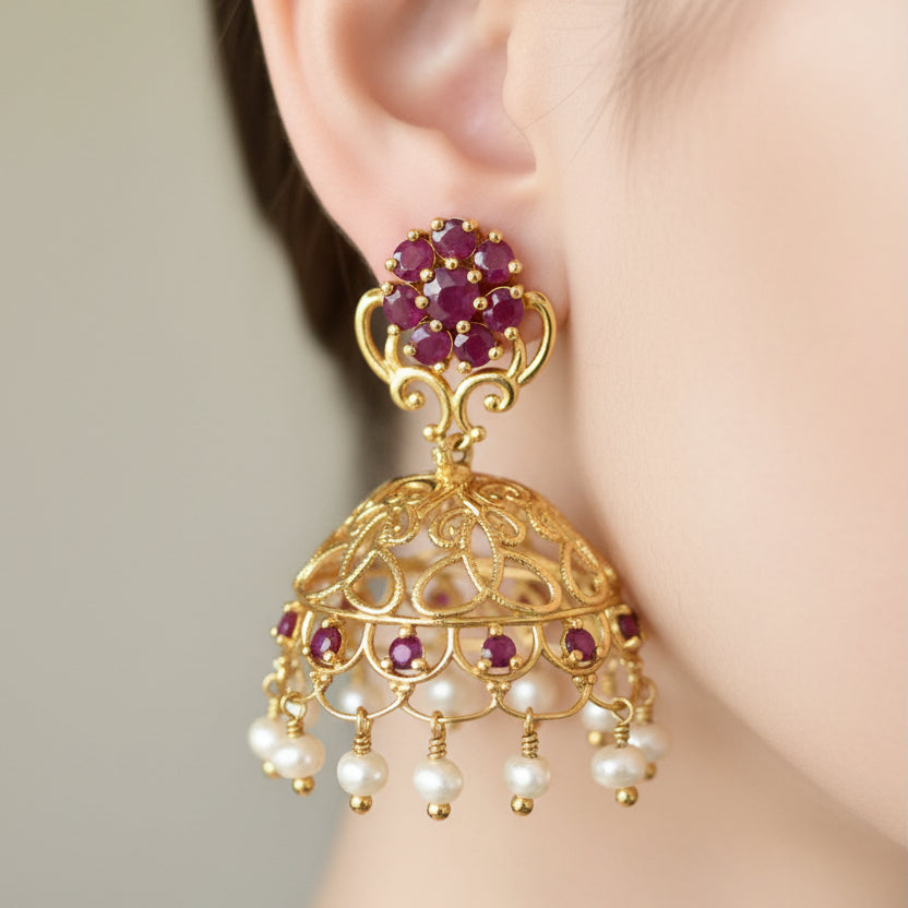 Boucles d'oreilles en Or jaune 18K - 9.39G