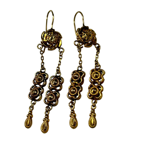 Boucles d'oreilles en Or Jaune 18k