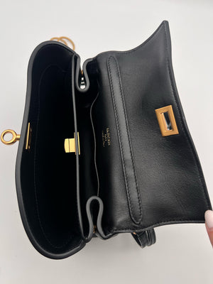 Balenciaga Rodeo Sac à Bandoulière en Cuir Noir