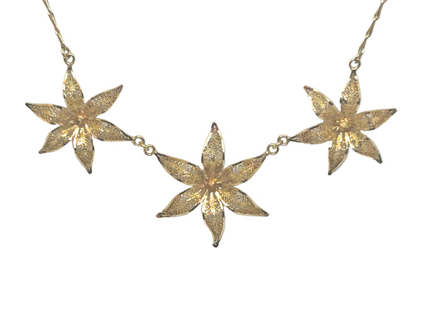 Collier Princesse maille Fantaisie en Or Jaune 18K