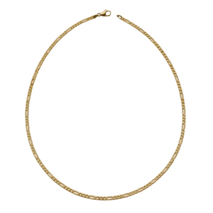 Collier Princesse en Or Jaune Figaro 18k