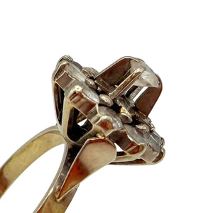 Bague en Or Blanc Tête d'Aigle avec Oxyde de Zirconium 18K