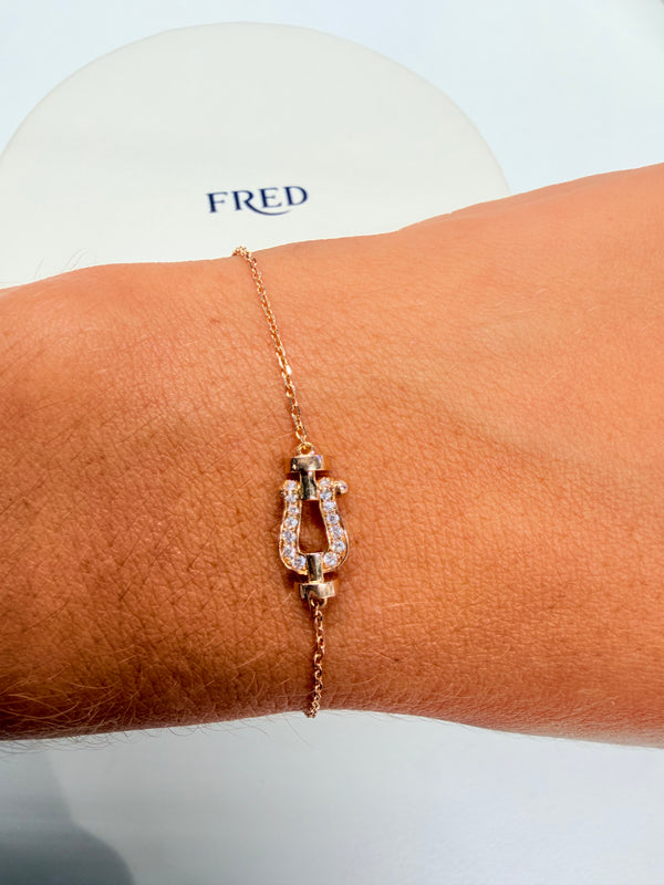 Bracelet FRED en or rose 18 K -  2.25 G