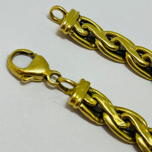 Bracelet Maillon Torsadé Or Jaune 18k - 12.3 Gr - 20 cm