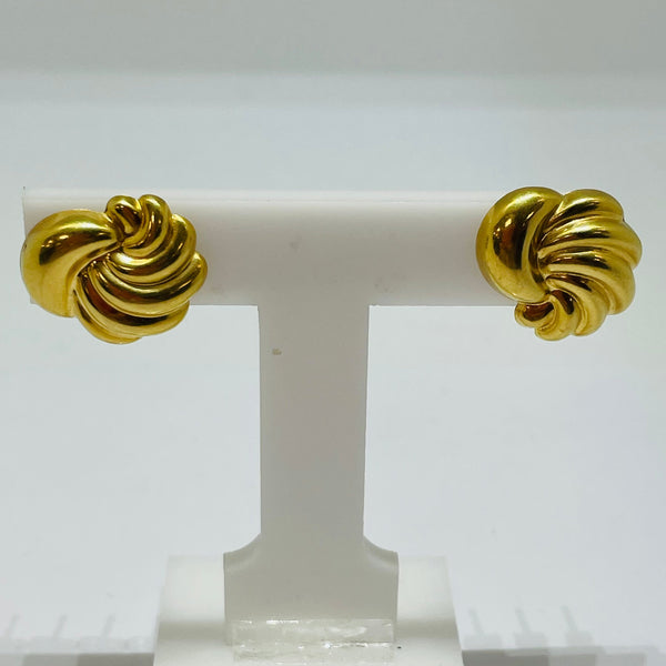 Boucles d'oreilles en or jaune 18K - 1.41g