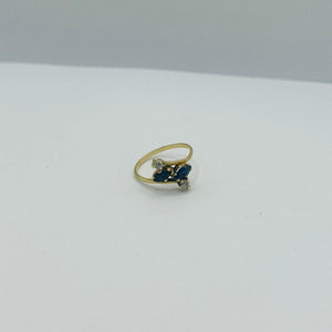 Bague Toi et Moi Or Jaune 18K T.53