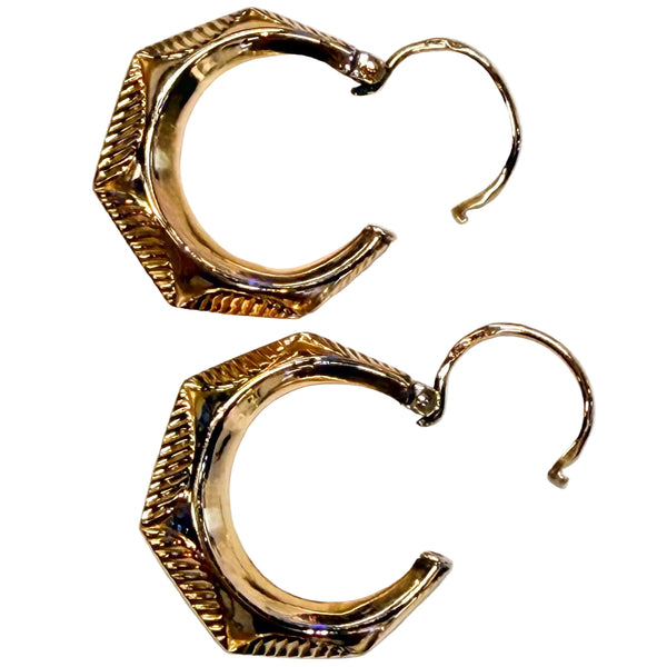 Boucles d'oreilles Créoles en Or Jaune 18k - 1.41 G