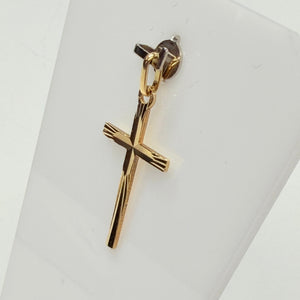 Pendentif Croix en Or Jaune 18K