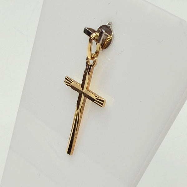 Pendentif Croix en Or Jaune 18K