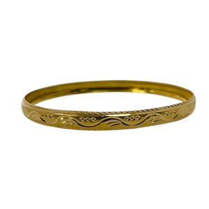 Bracelet Jonc Or Jaune 18 carats - Très Bon État