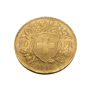 Pièce rare en Or suisse 20K  - 6.45G