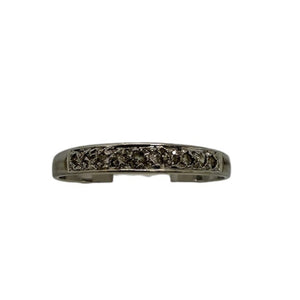 Bague Diamants Or Blanc 18K - 1.38 G - Taille 52