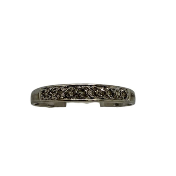 Bague Diamants Or Blanc 18K - 1.38 G - Taille 52