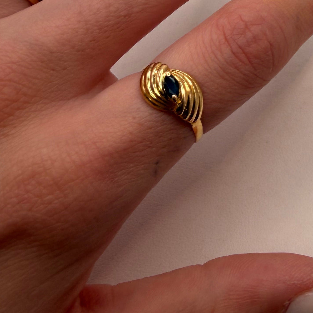 Bague en or jaune 18 K - Taille 52 - 1.71 G