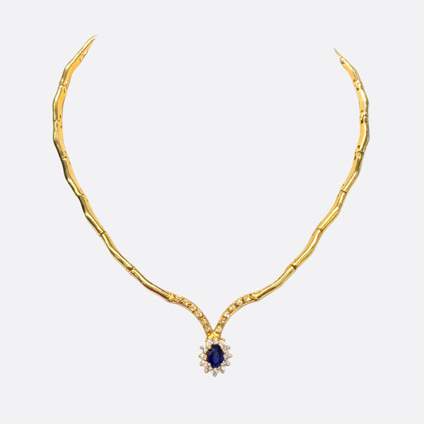 Collier Ras du Cou en Or Jaune 18K - 19.63g