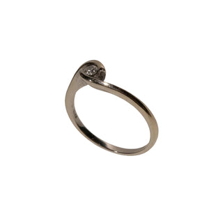 Solitaire en Or Blanc 18k - 1.95 G