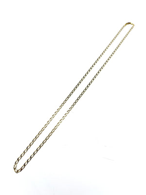Collier Longue Chaîne en Or Jaune 18K – Maille Cheval