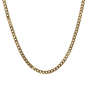 Collier Chaine Gourmette Or Jaune 18K avec Ferm