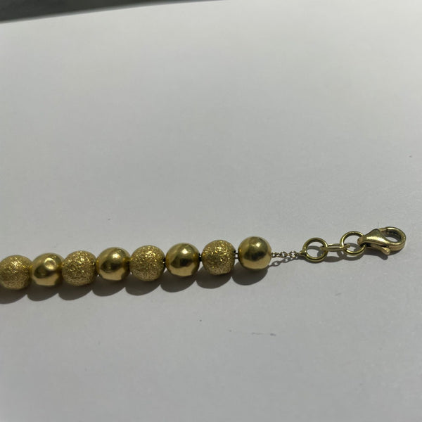 Bracelet Maille Marseillaise Or Jaune 18K 6.35g