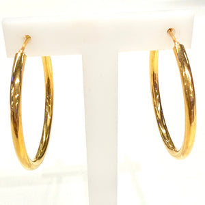 Créoles en Or jaune 18K - 3.32g