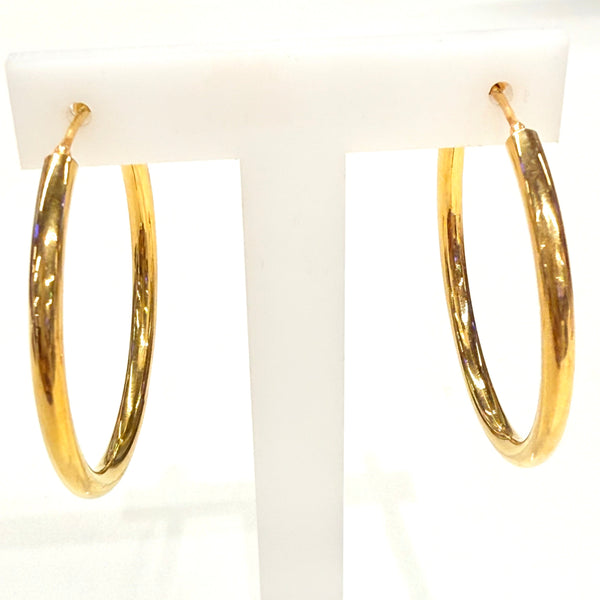 Créoles en Or jaune 18K - 3.32g