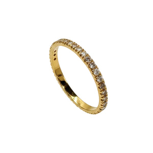 Bague Demi Tour Or Jaune 18 K - Taille 52 - 1.31 G