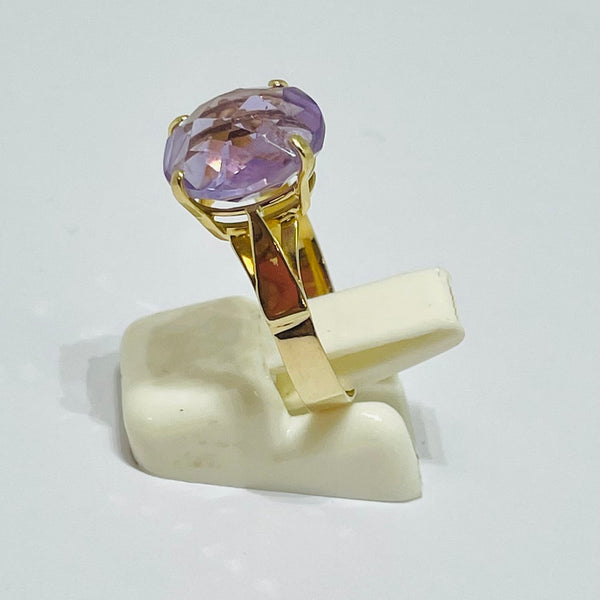 bague en or jaune 18 K avec - Taille 56 - 2.97 G