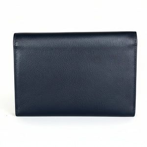 Porte-document Le Tanneur en cuir bleu