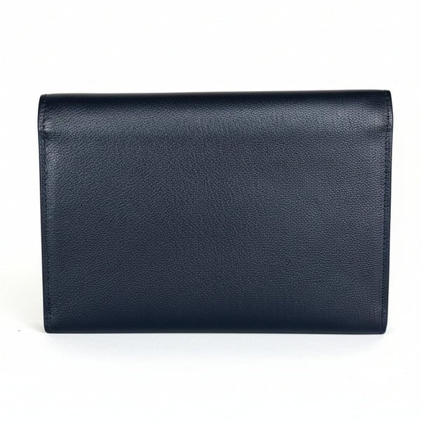 Porte-document Le Tanneur en cuir bleu