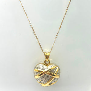 Pendentif Coeur Diamants 18 carats