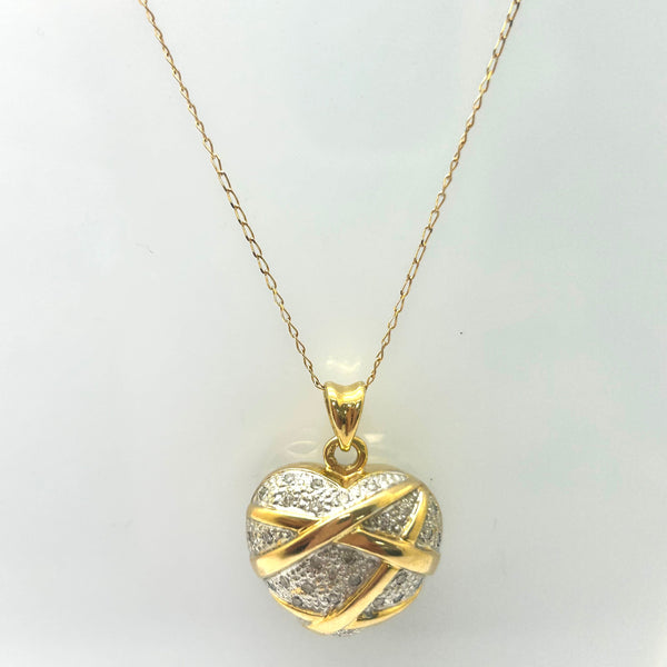 Pendentif Coeur Diamants 18 carats