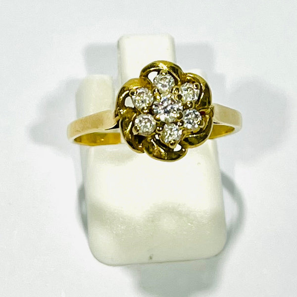 Bague Chou en Or Jaune 18 K - Taille 56 - 2.77 G
