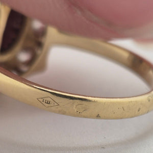 Bague Marguerite en Or Jaune 18K avec oxydes