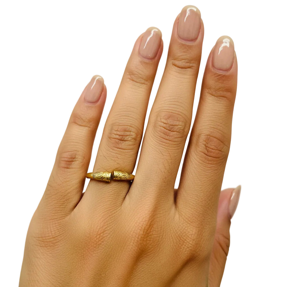 Bague Jonc en Or Jaune 18K - 3.72 Grs - Taille 51