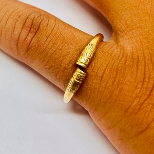 Bague Jonc en Or Jaune 18K - 3.72 Grs - Taille 51