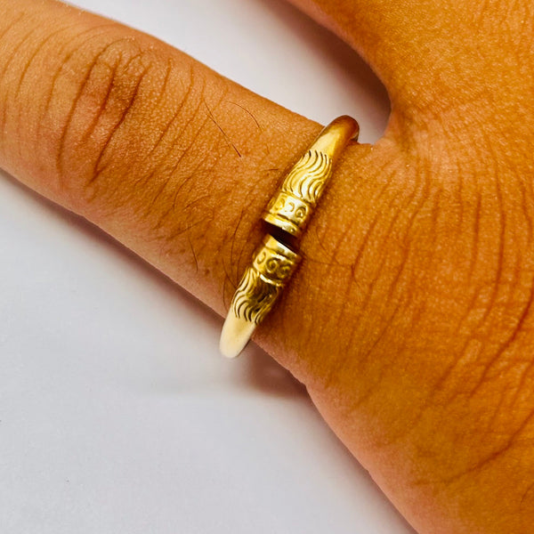 Bague Jonc en Or Jaune 18K - 3.72 Grs - Taille 51