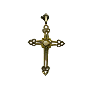 Pendentif Croix en Or Jaune 18K - 3.08g