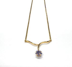 Collier maille Vénitienne en Or Jaune 18K avec Zirconium