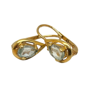 Boucles d'oreilles Or Jaune 18 carats, dormeuses