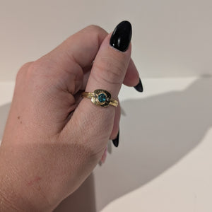 Bague Ancienne avec Pierre 18K Taille-54
